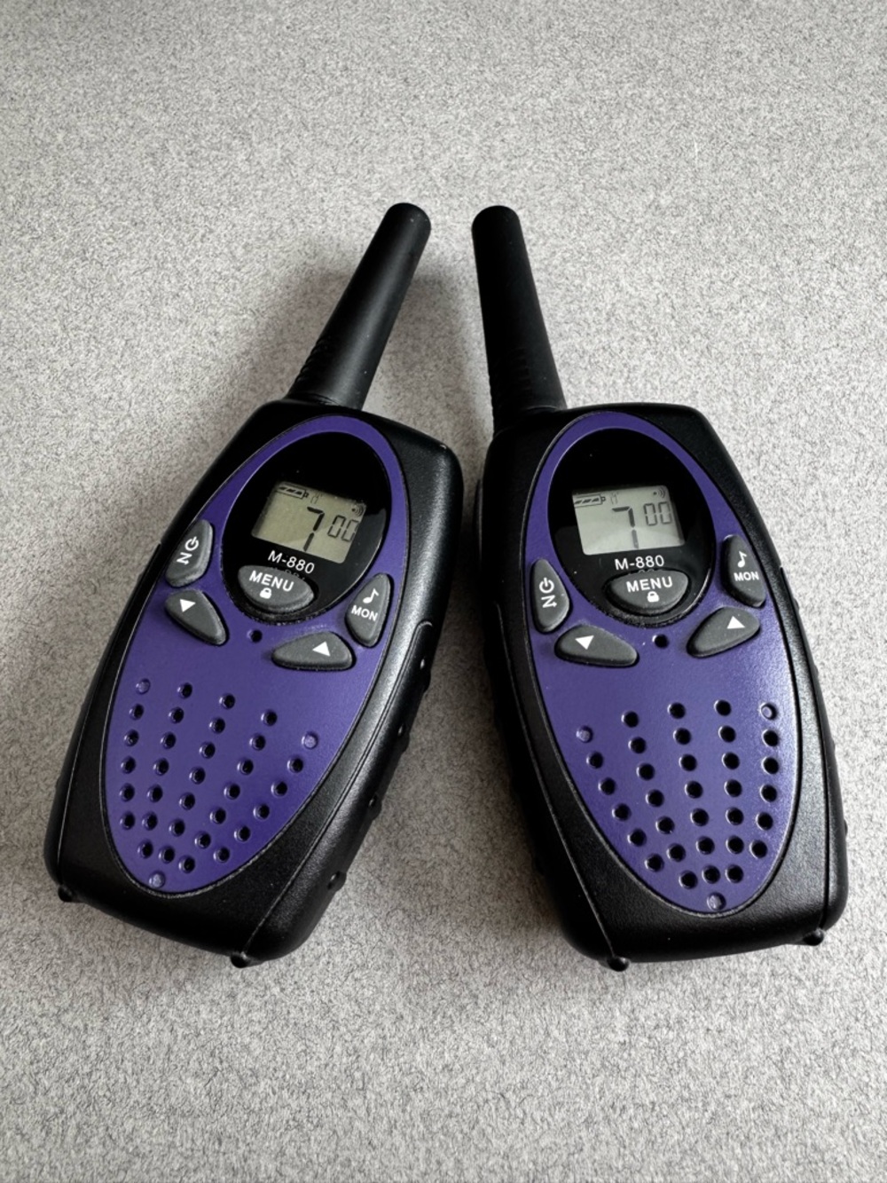 Walkie-Talkies, set of 2, NO BOX / NO INSTRUCTIONS